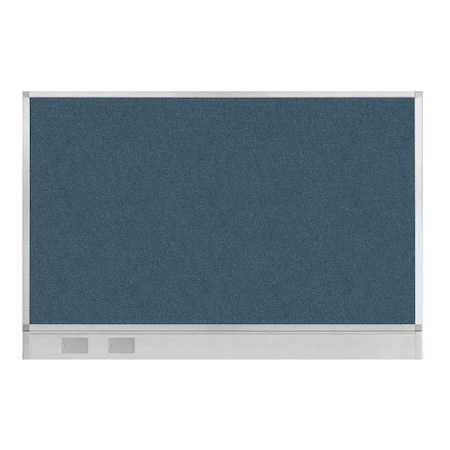 Versare Hush Panel Configurable Cubicle Partition 6' x 4' Caribbean Fabric W/ Cable Channel 1812551